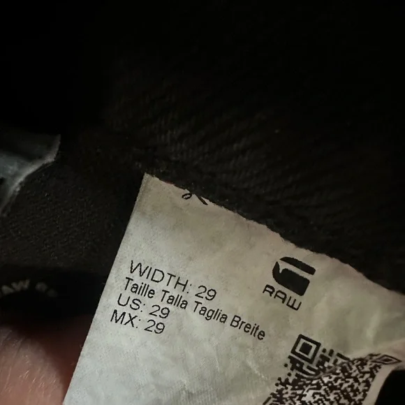 G-Star Black Distressed Denim Shorts size 29 - Picture 3 of 8